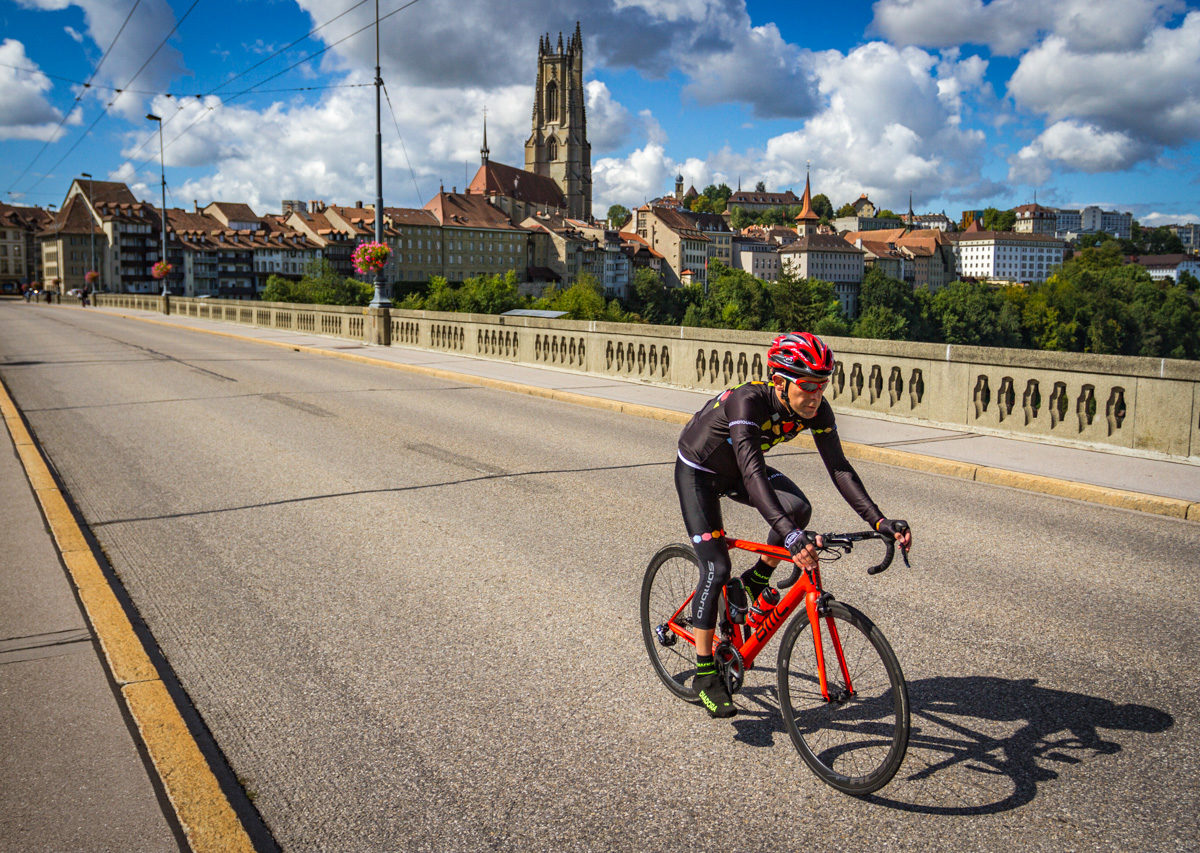 Itinéraire vélo route fribourg