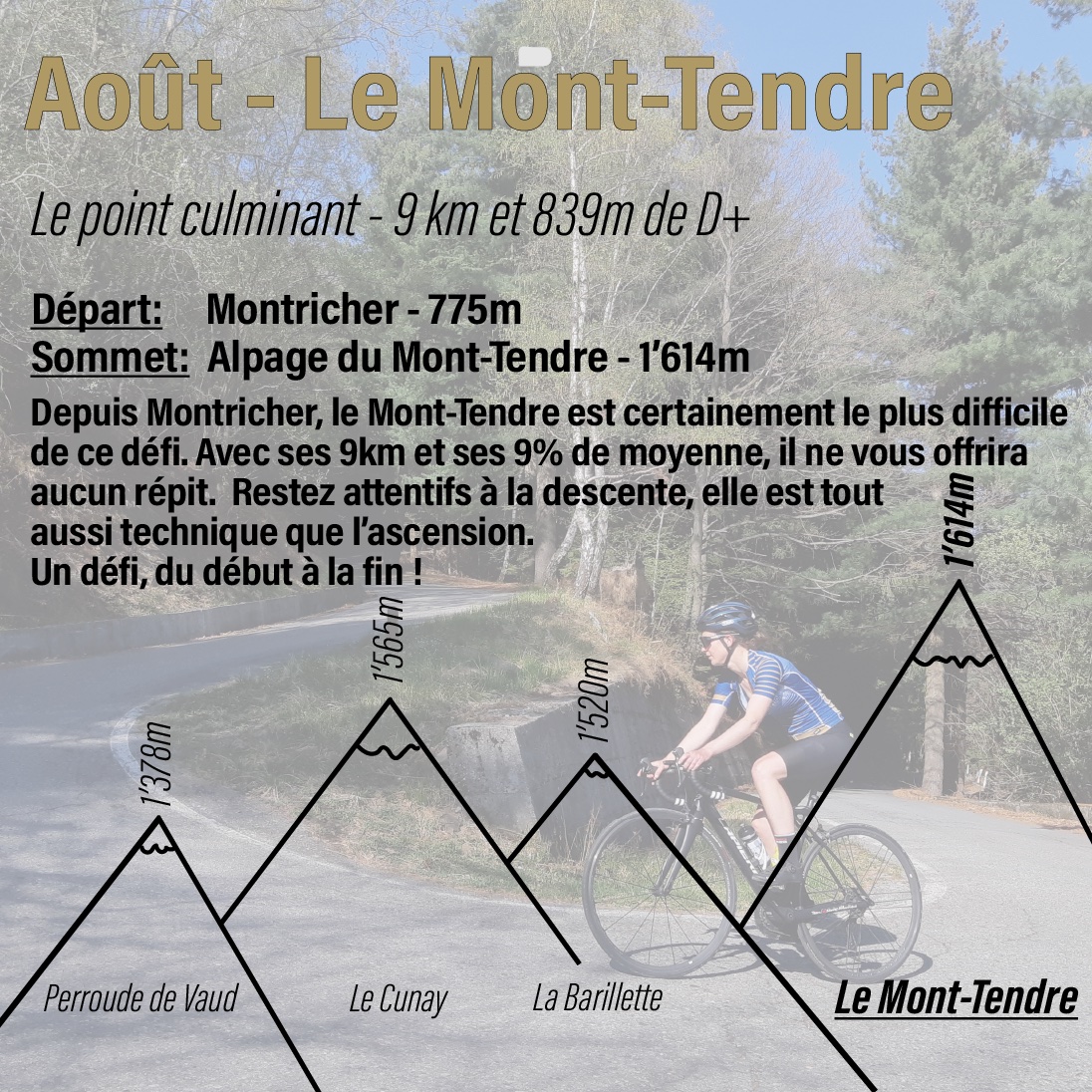 Inalpe du Cycliste Le Mont Tendre