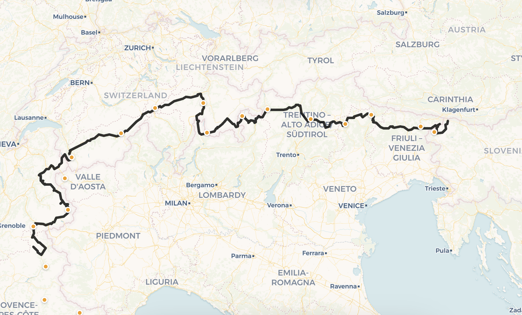 Carte Alpine Quest 2